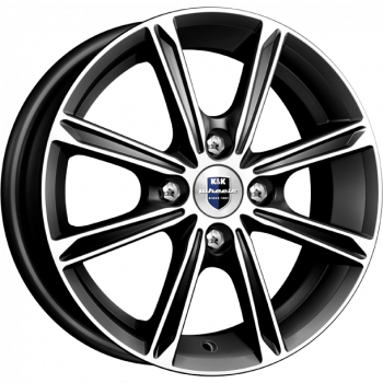 K&K Флэш (КС698) 14x5.0 4x98 ET35 d.58.5 алмаз черный