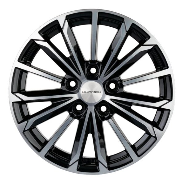 Khomen Wheels KHW1611 16x6.5 5x114.3 ET40 d.66.1 BLACK-FP