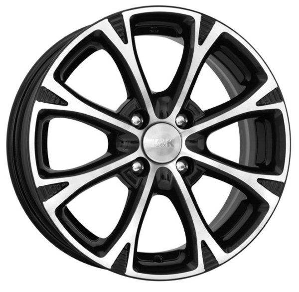 K&K Блюз (КС606) 15x6.0 4x114.3 ET45 d.67.1 алмаз черный