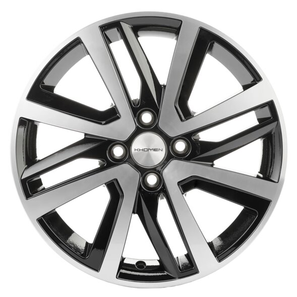 Khomen Wheels KHW1609 16x6.0 4x100 ET50 d.60.1 BLACK-FP