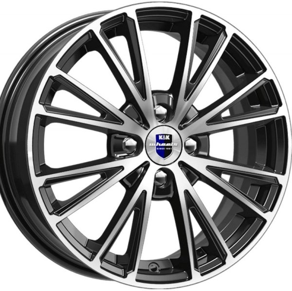 K&K Меандр (КС879) 16x6.0 4x100 ET40 d.67.1 алмаз черный SK