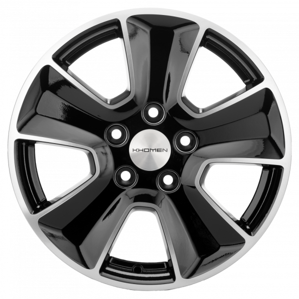 Khomen Wheels KHW1601 16x6.5 5x114.3 ET50 d.66.1 BLACK-FP