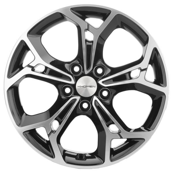 Khomen Wheels KHW1702 17x7.0 5x114.3 ET50 d.67.1 BLACK-FP