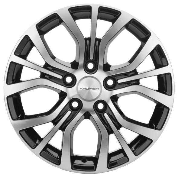 Khomen Wheels KHW1608 16x6.5 5x114.3 ET40 d.66.1 BLACK-FP