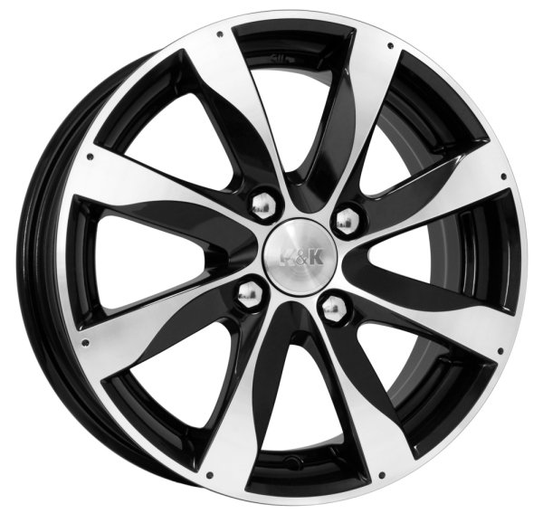 K&K Джемини (КС617) 15x6.0 4x108 ET50 d.63.35 алмаз черный